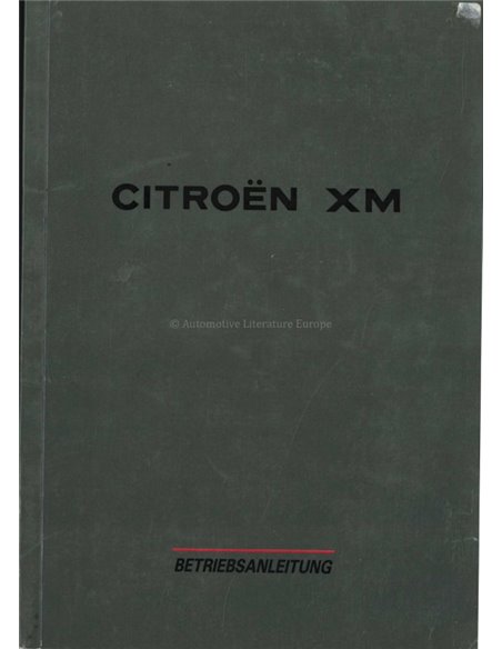 1993 CITROEN XM OWNERS MANUAL GERMAN