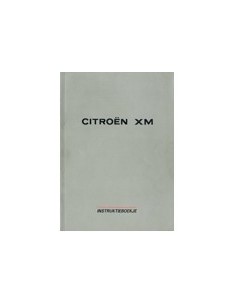 1989 CITROEN XM INSTRUCTIEBOEKJE NEDERLANDS