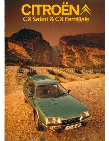 1982 CITROËN CX SAFARI & FAMILIALE BROCHURE ITALIAANS