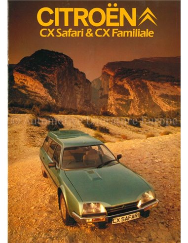 1982 CITROËN CX SAFARI & FAMILIALE BROCHURE ITALIAN