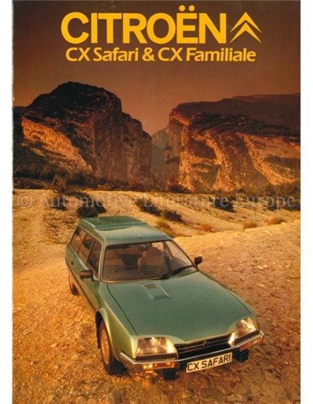 1982 CITROËN CX SAFARI & FAMILIALE BROCHURE ITALIAANS
