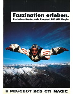 1990 PEUGEOT 205 GTI MAGIC PROSPEKT NIEDERLÄNDISCH