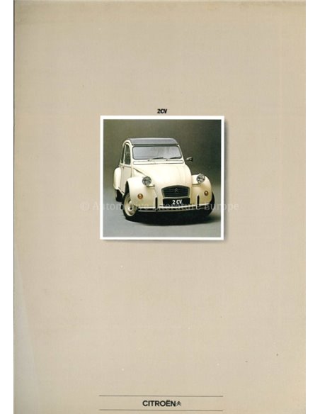 1982 CITROEN 2CV BROCHURE ITALIAANS