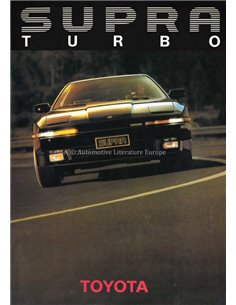 1984 TOYOTA SUPRA TURBO BROCHURE ITALIAN