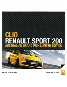 2011 RENAULT CLIO SPORT 200 BROCHURE ENGELS
