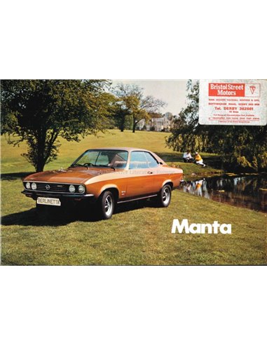 1973 OPEL MANTA BROCHURE ENGLISH