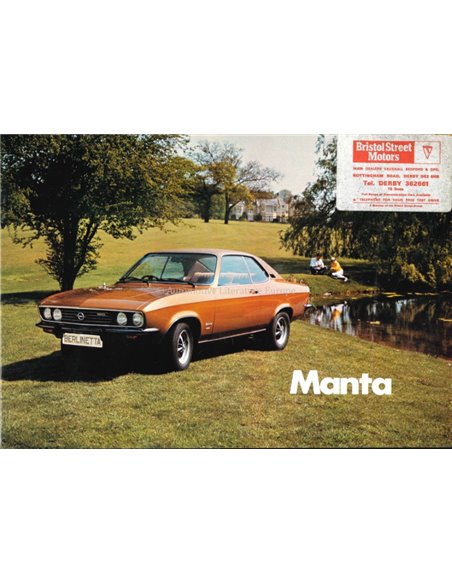 1973 OPEL MANTA BROCHURE ENGLISH