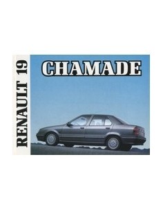 1990 RENAULT 19 CHAMADE INSTRUCTIEBOEKJE NEDERLANDS