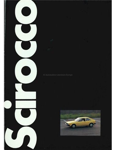 1975 VOLKSWAGEN SCIROCCO SPORTCOUPÉ BROCHURE DUTCH