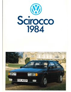 1984 VOLKSWAGEN TEAM SCIROCCO PROSPEKT NIEDERLÄNDISCH