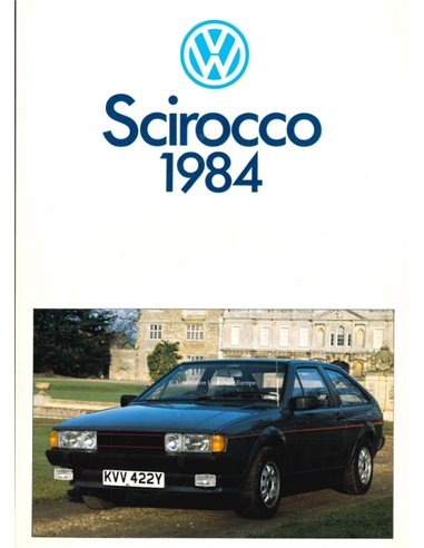 1984 VOLKSWAGEN TEAM SCIROCCO  BROCHURE NEDERLANDS
