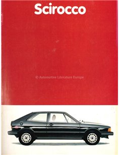 1980 VOLKSWAGEN SCIROCCO BROCHURE NEDERLANDS