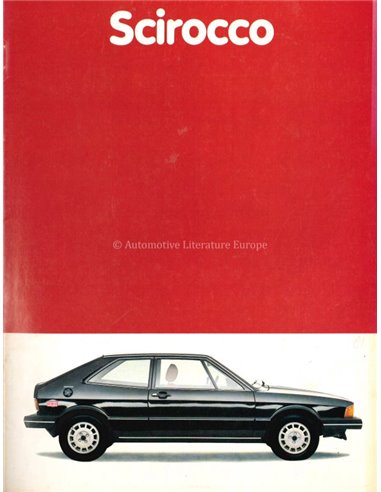 1980 VOLKSWAGEN SCIROCCO PROSPEKT NIEDERLÄNDISCH