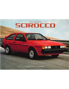 1984 VOLKSWAGEN SCIROCCO PROSPEKT ENGLISCH