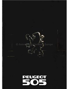1979 PEUGEOT 505 V6 BROCHURE NEDERLANDS