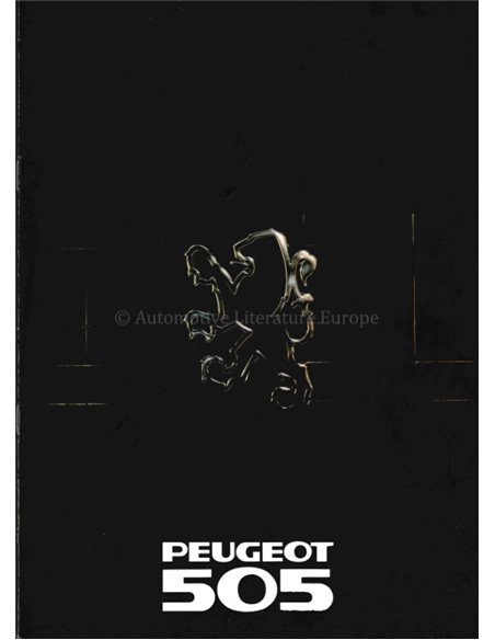 1979 PEUGEOT 505 V6 BROCHURE NEDERLANDS