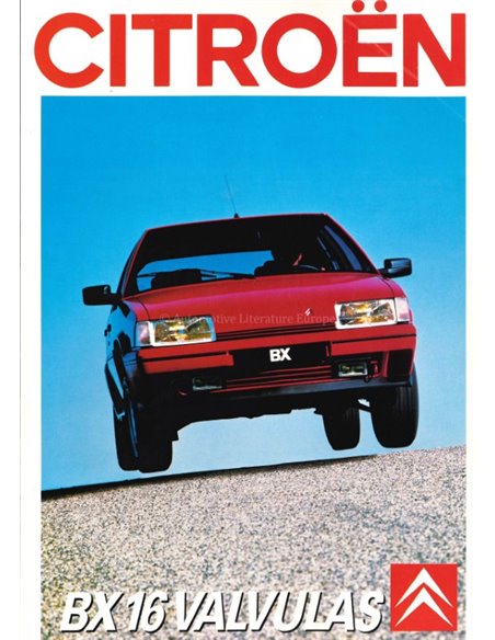 1988 CITROEN BX 16 BROCHURE FRANS