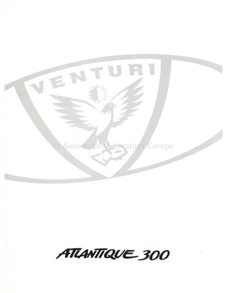 1994 VENTURI 300 ATLANTIQUE BROCHURE FRANS