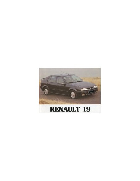 1993 RENAULT 19 INSTRUCTIEBOEKJE NEDERLANDS
