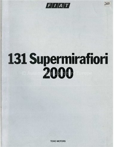 1973 FIAT 131 SUPERMIRAFIORI 2000 PROSPEKT JAPANISCH