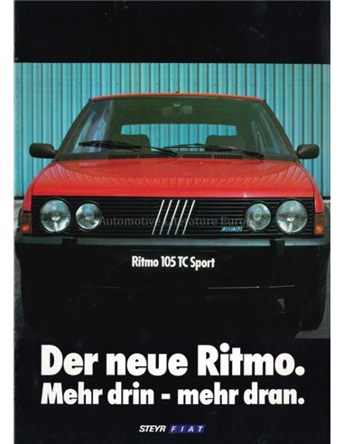 1983 FIAT 105 TC SPORT BROCHURE DUTCH