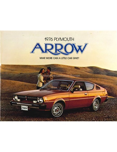 1976 PLYMOUTH ARROW PROSPEKT ENGLISCH
