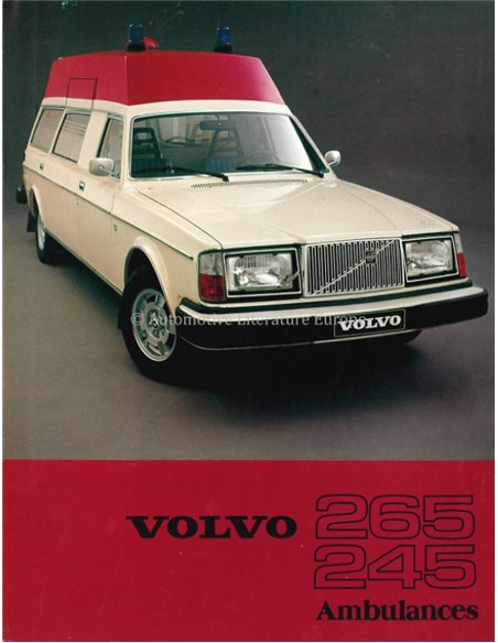 1977 VOLVO AMBULANCE PROSPEKT ENGLISCH