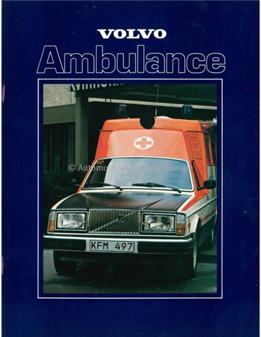 1979 VOLVO AMBULANCE PROSPEKT ENGLISCH