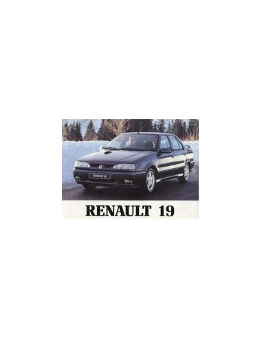 1994 RENAULT 19 CHAMADE INSTRUCTIEBOEKJE NEDERLANDS
