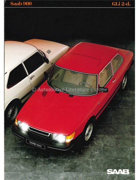 1983 SAAB 900 GLI BROCHURE ZWEEDS