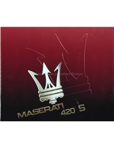 1985 MASERATI 420 S BROCHURE ITALIAN
