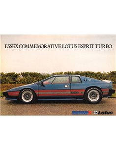 198? LOTUS ESPRIT TURBO LEAFLET ENGLISH