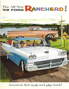 1957 FORD RANCHERO PROSPEKT ENGLISCH