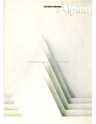 1976 CHRYSLER ALPINE BROCHURE ENGELS
