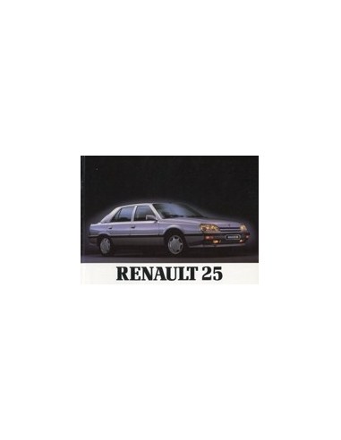 1990 RENAULT 25 INSTRUCTIEBOEKJE NEDERLANDS