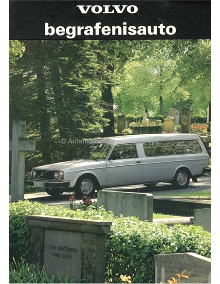 1974 VOLVO BEGRAFENISAUTO BROCHURE NEDERLANDS