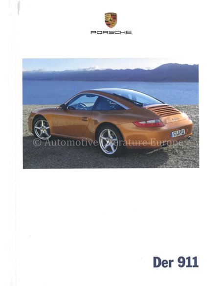 2007 PORSCHE 911 CARRERA & TARGA HARDCOVER PROSPEKT DEUTSCH