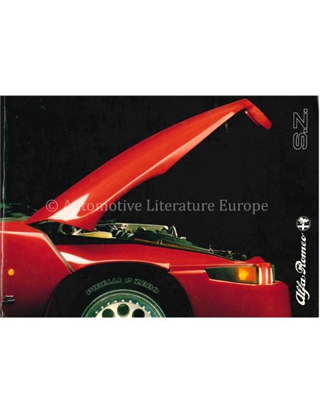 1990 ALFA ROMEO S.Z. INSTRUCTIEBOEKJE ITALIAANS