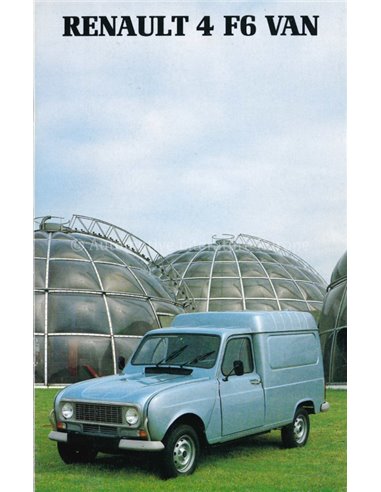 1983 RENAULT 4 VAN PROSPEKT ENGLISCH