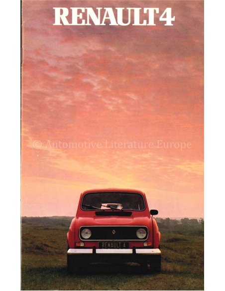 1982 RENAULT 4 VAN BROCHURE NEDERLANDS