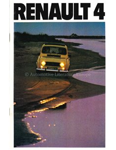 1980 RENAULT 4 BROCHURE DUTCH