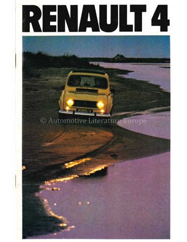 1980 RENAULT 4 PROSPEKT NIEDERLÄNDISCH