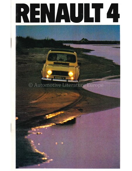 1980 RENAULT 4 PROSPEKT NIEDERLÄNDISCH