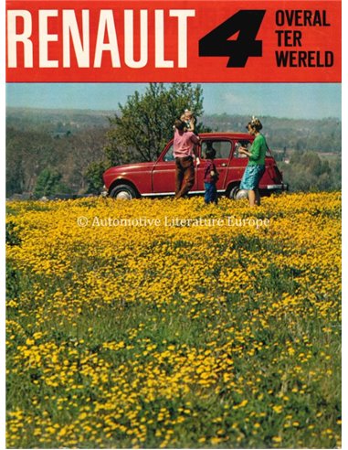 1964 RENAULT 4 BROCHURE NEDERLANDS