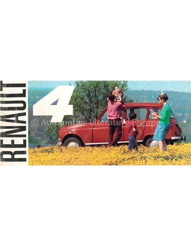 1964 RENAULT 4 PROSPEKT NIEDERLÄNDISCH