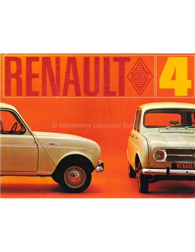1969 RENAULT 4 BROCHURE GERMAN