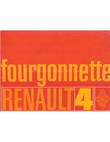 1970 RENAULT 4 BROCHURE DUTCH