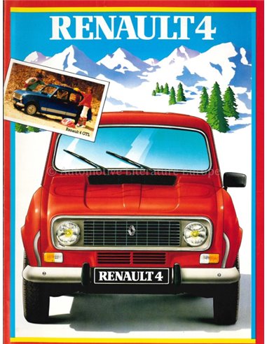 1984 RENAULT 4 BROCHURE FRANS