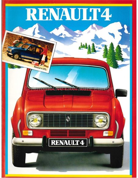 1984 RENAULT 4 BROCHURE FRENCH