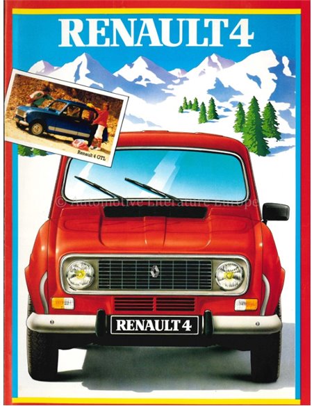 1984 RENAULT 4 BROCHURE DUITS